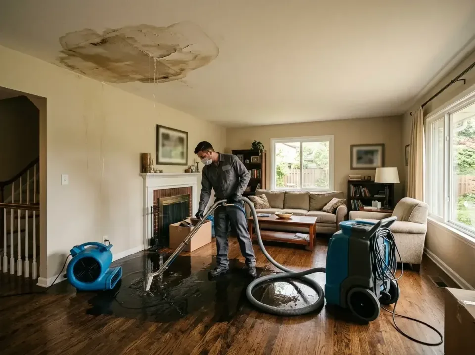 attic-pipe-burst-ceiling-drip-008 — frequently asked questions, Water Damage Restoration & Carpet Care in Little Flock, AR